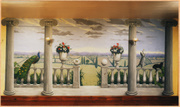Mural in Emery's Cafe in Dorking, Surrey